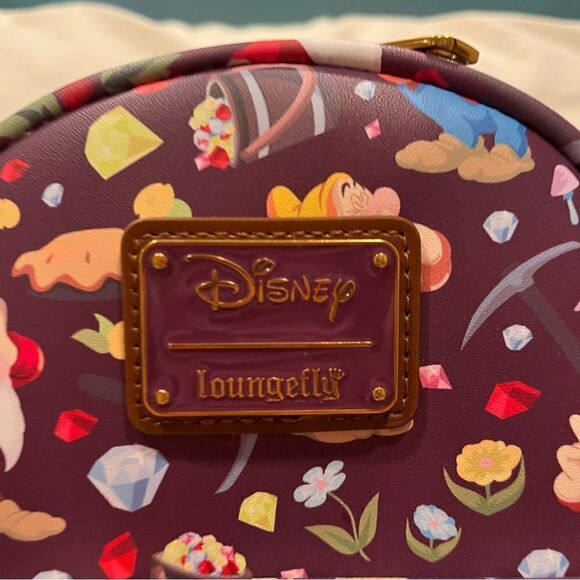 Loungefly Disney Snow White and the Seven Dwarfs 85th Anni Mini Backpack NWT - Picture 5 of 10